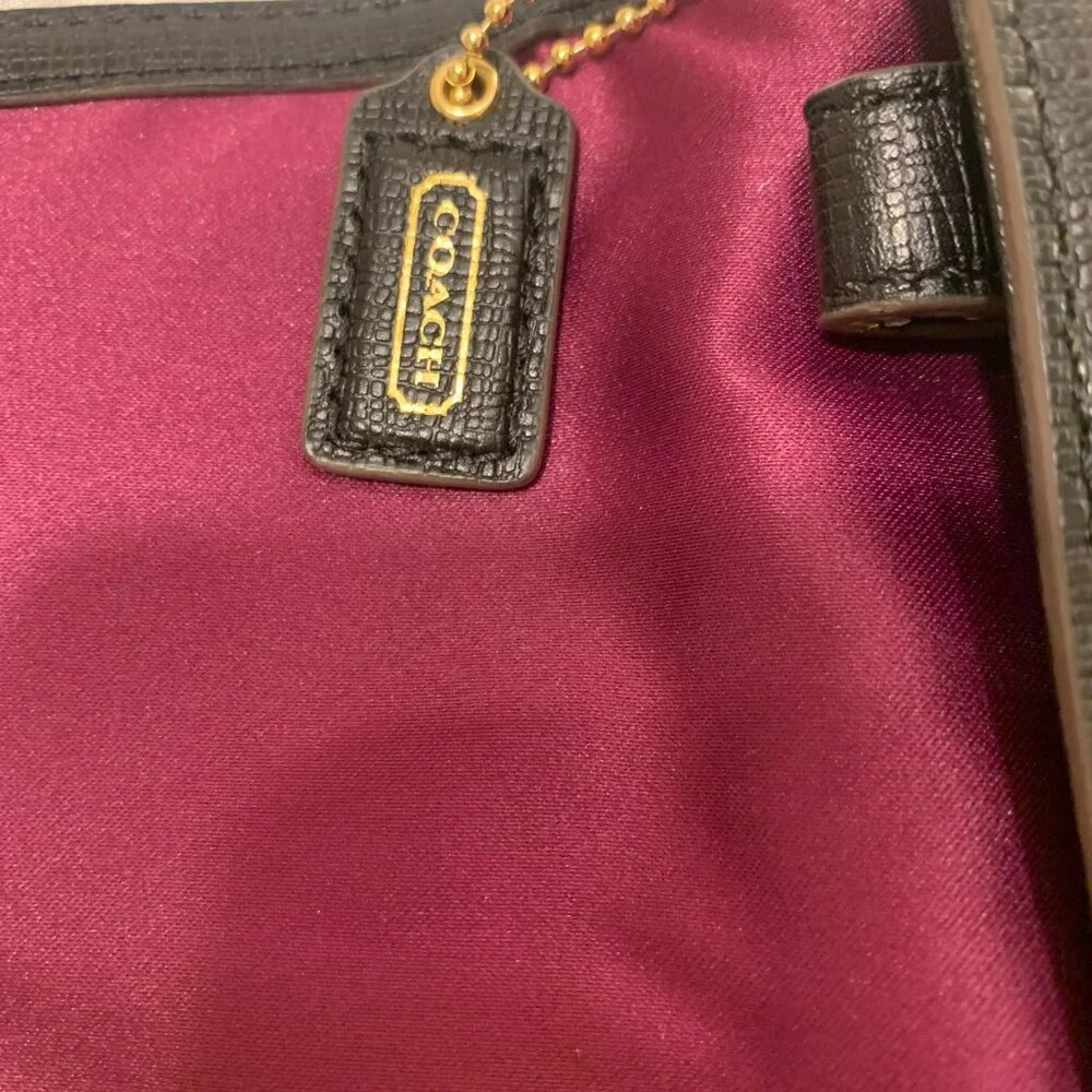COACH MADISON CLUTCH IN TEXTURED LEATHER LI BLACK F25240 - Picture 15 of 16